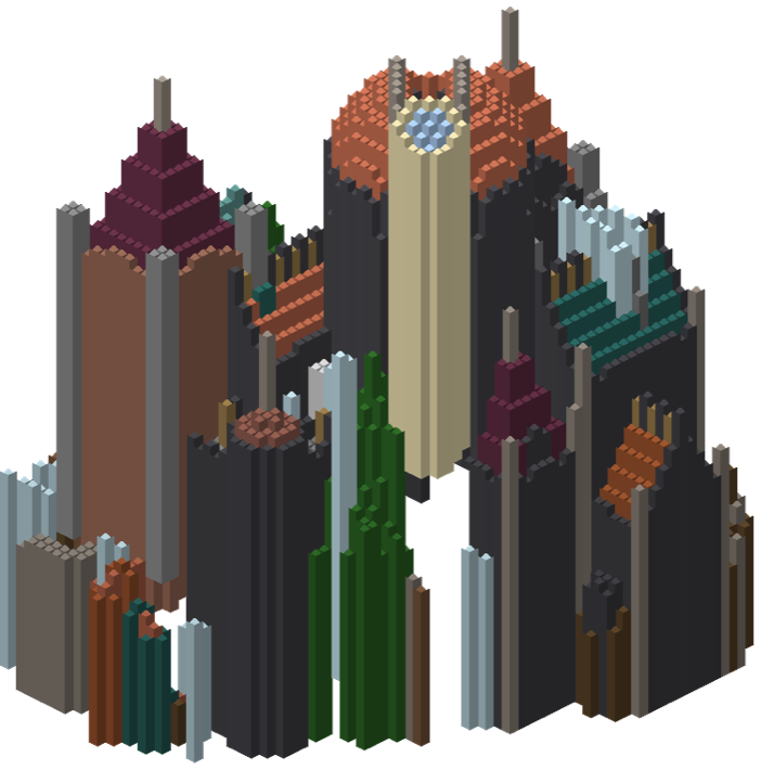 Isla steampunk del Skyblock